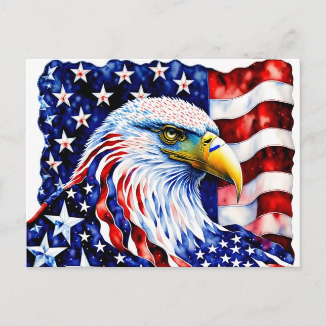 American Eagle, EE.UU., tarjeta postal para el pos (Anverso)