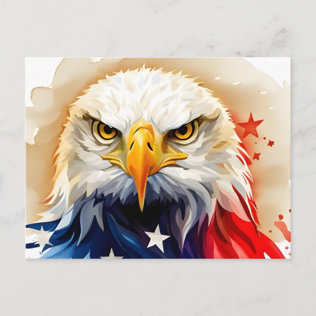 American Eagle, EE.UU., tarjeta postal para el pos (Anverso)