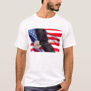 American Eagle y camiseta de la bandera