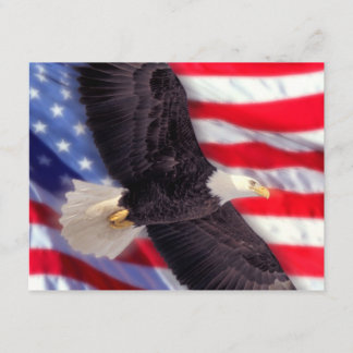 American Eagle y invitación de la bandera