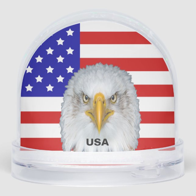 American Flag, Eagle and Text (Reverso)
