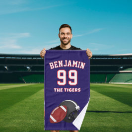 american Football sports towel, coach bath towel