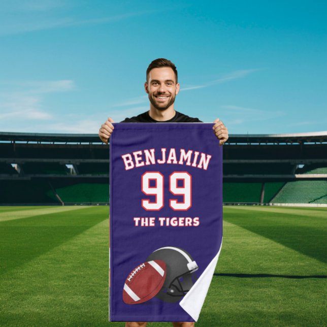 american Football sports towel, coach bath towel (Subido por el creador)