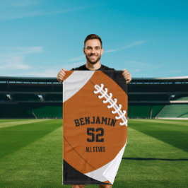 American Football sports towel, coach bath towel