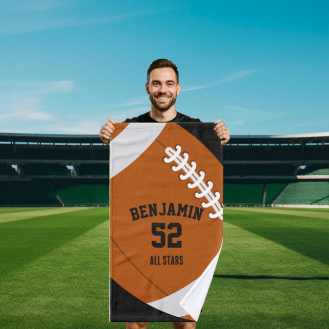 American Football sports towel, coach bath towel (Subido por el creador)