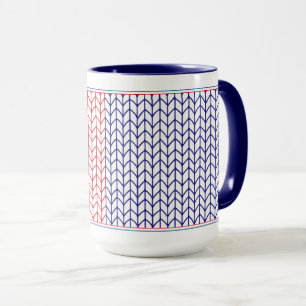 AMERICAN KNIT Taza Combo Azul Marino Alto