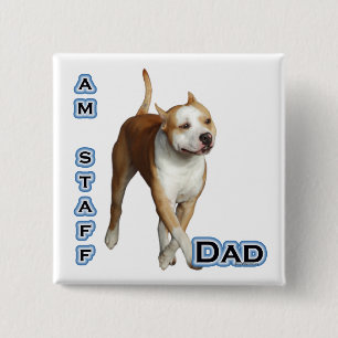 American Staffordshire Dad 4 - Botón