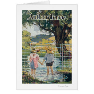 American Steel & Wire Co Fence Pond and Kids