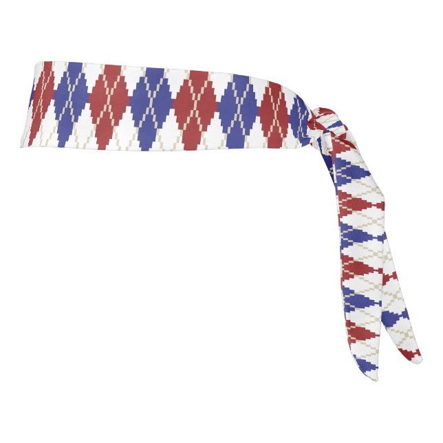 Americana Argyle Athletic Headband (Girar 90)