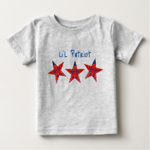 Americana Li'l Patriot Bandana Estrellas camiseta 