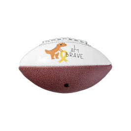 Americano cáncer infantil. Soy valiente. Balón de fútbol ame