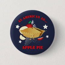 Americano como botón de la empanada de Apple el |