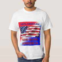 Americano-Dios 100% bendice la camiseta de los