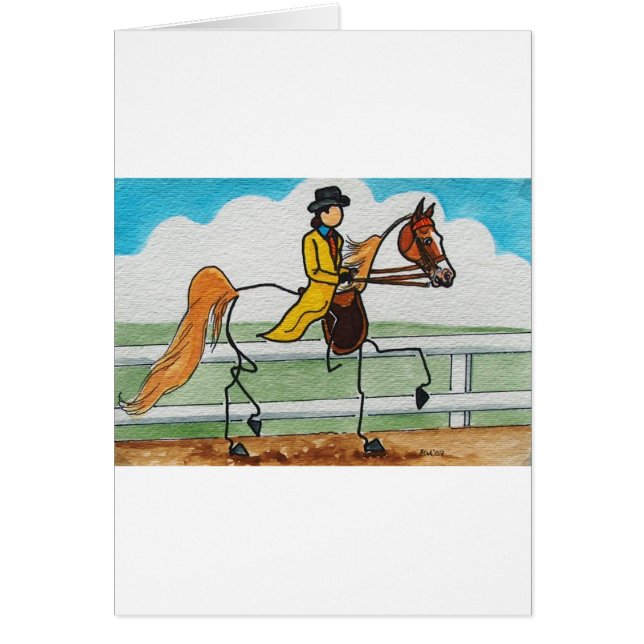 Americano Saddlebred del CABALLO de PALILLO (Frente)