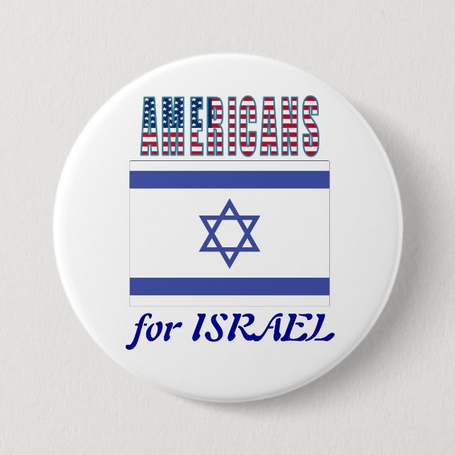 Americanos para el botón de Israel (Anverso)