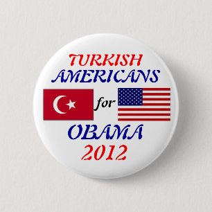 Americanos turcos para el botón de Obama