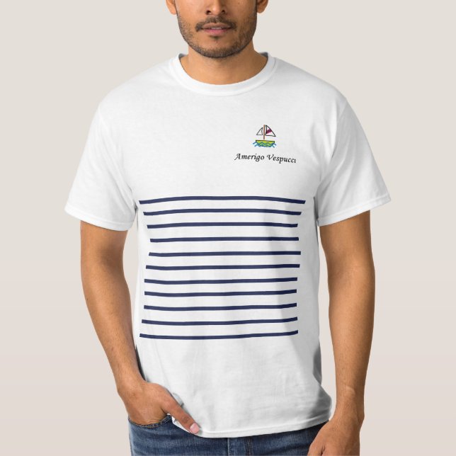Amerigo Vespucci alineó la camiseta (Anverso)