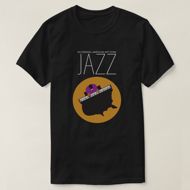 AmeriJazz Bella+Canvas camiseta de manga corta de  (Diseño del anverso)