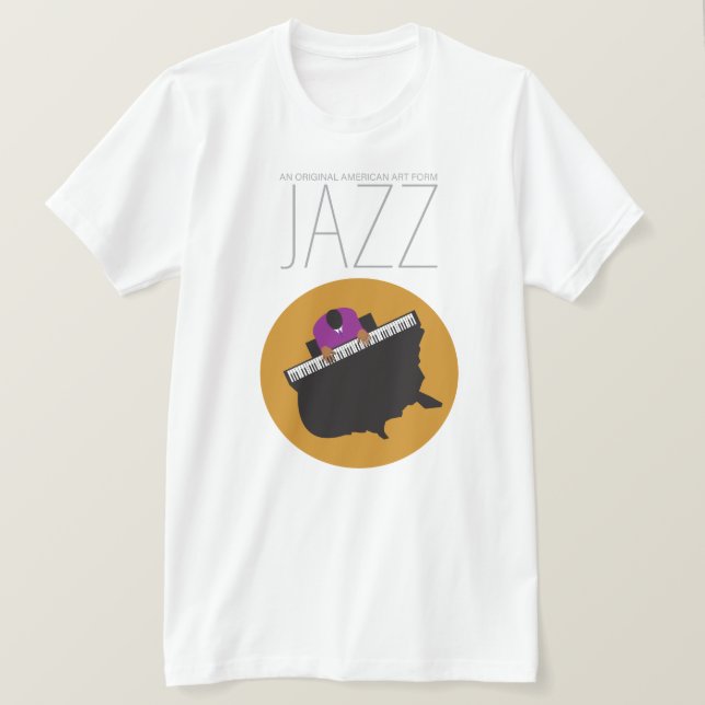 AmeriJazz Bella+Canvas camiseta de manga corta de  (Anverso del diseño)