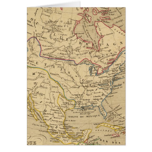 Amerique Septentrionale en 1840 (Frente)
