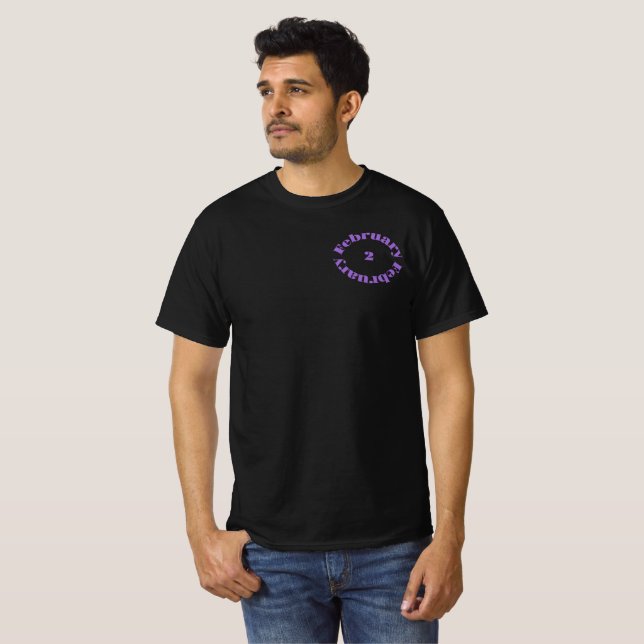 Amethyst Birthstone - Camiseta de Febrero (Anverso completo)