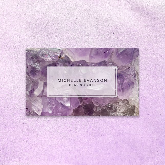 Amethyst Crystal Healing Arts Tarjeta de Negocio (Subido por el creador)
