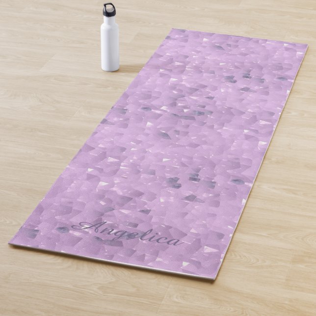 Amethyst Crystal Look Lilac Morple Yoga Mat (In situ)