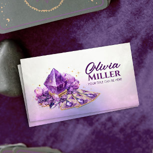 Amethyst Crystals y tarjetas Tarot / Oracle