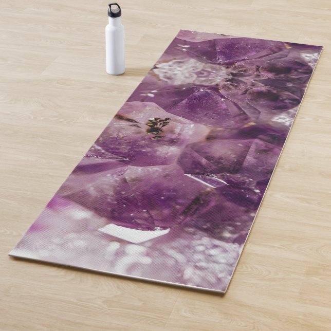 Amethyst Crystals Yoga Energy Yoga Mat (In situ)