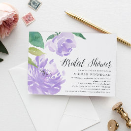 Amethyst Peony | Invitación a la ducha de novia