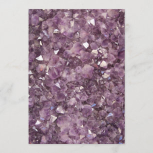 Amethyst Semi Precious Stone Invitación