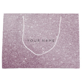 Amethyst White Plum Purpurina Favor Bolsa de Regal