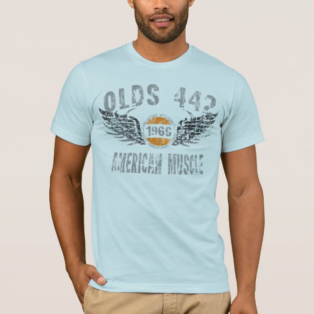 amgrfx - camiseta 1966 de Olds 442 (Anverso)