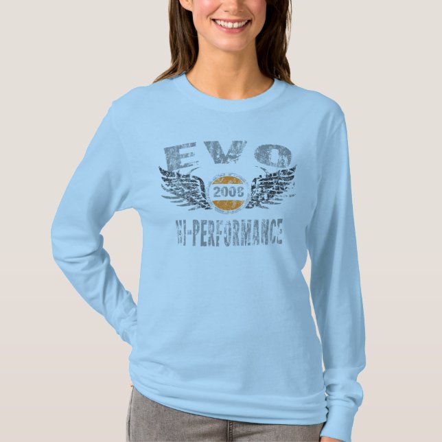 amgrfx - camiseta 2008 de Mitsubishi EVO (Anverso)