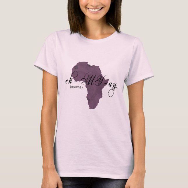Amharic etíope "mamá" camisa (Anverso)