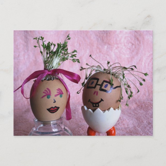 Amigable postal de Pascua para los Eggmen Divertid (Anverso)