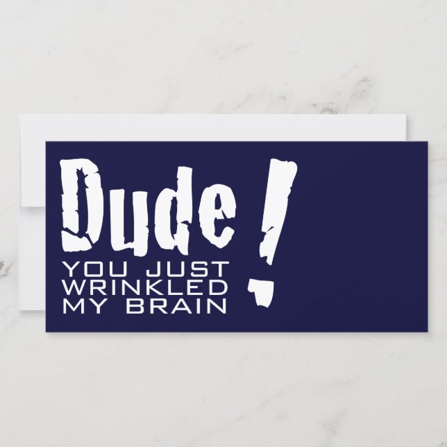 ¡Amigo! Acabas de arruinar mi cerebro (Anverso)