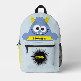 Amigo de Bolsa Monstruo Azul Divertido