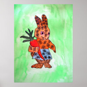 Amigo de la Pascua, ilustracion poster de arte