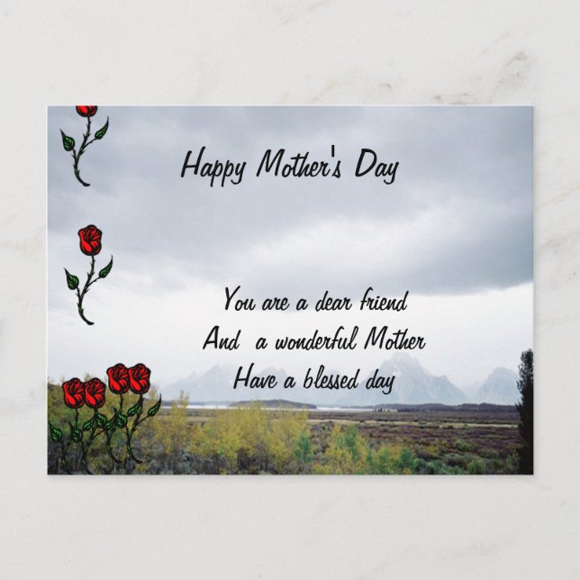 Amigo de postales del día de la madre (Anverso)