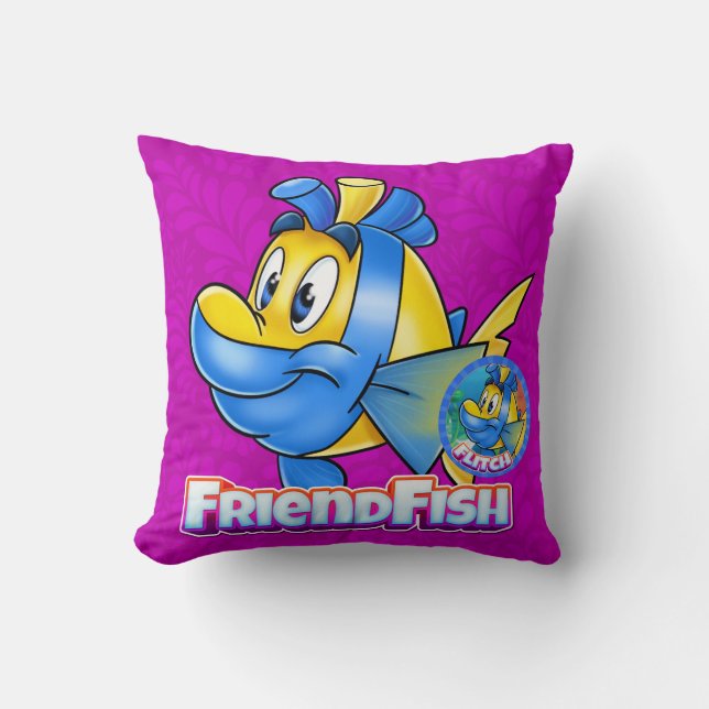 Amigo del personalizado, almohada de pescado  (Anverso)