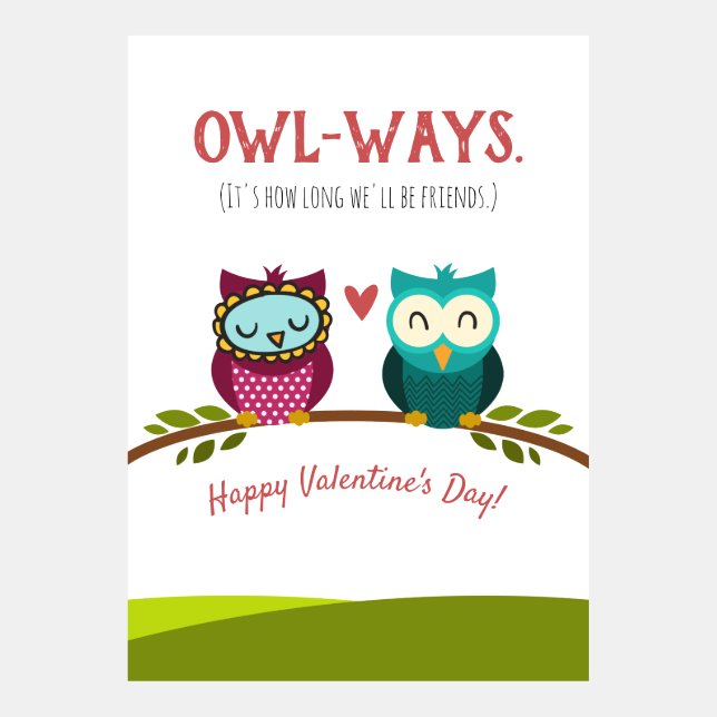 Amigo El día de San Valentín Seremos amigos (Anverso)