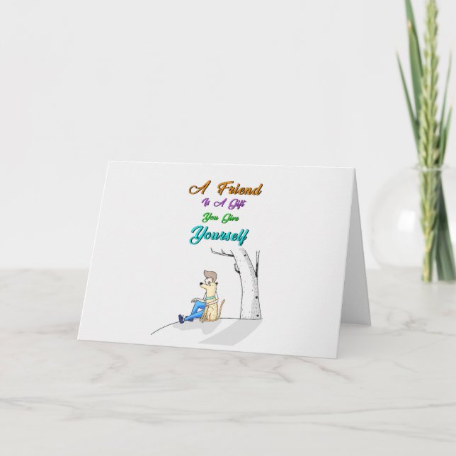 Amigo Es Un Regalo Que Te Das Amistad A Los Perros (Anverso)