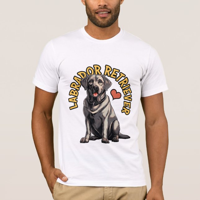 Amigo eterno: Camiseta recuperadora de Labrador (Anverso)