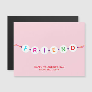 Amigo lindo brazalete de amistad rosa San Valentín