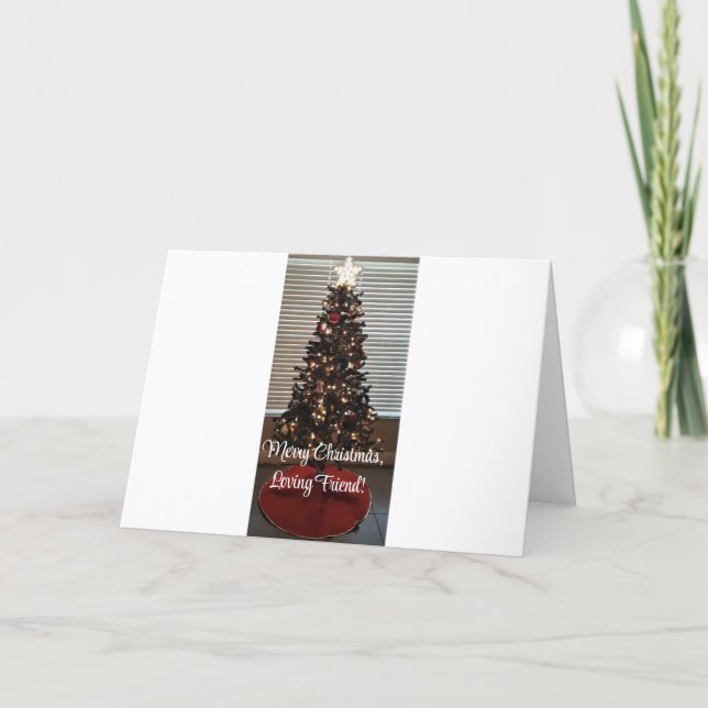 Amigo, Navidades doblados tarjetas de felicitación (Anverso)