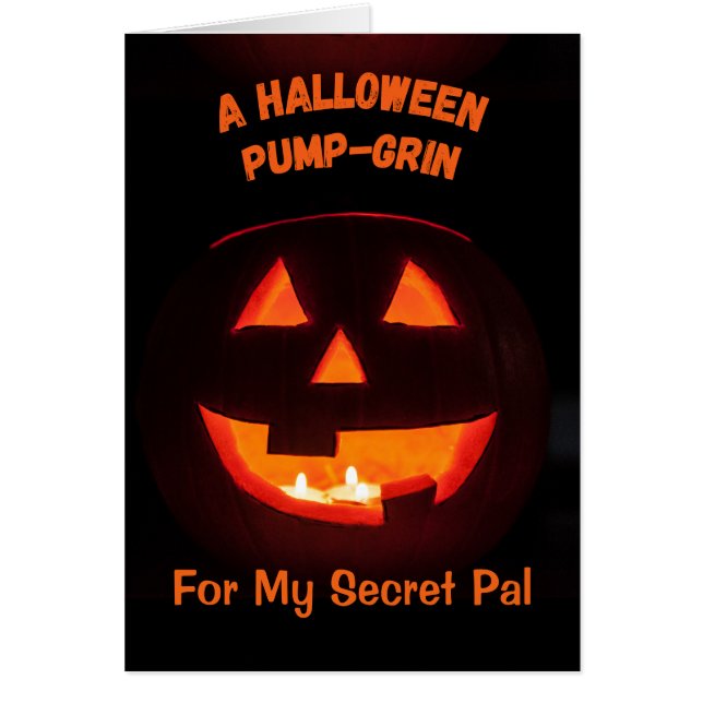 Amigo secreto Halloween Cute Jack o' Lantern (Frente)