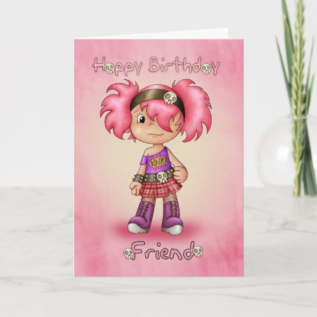 Amigo - Tarjeta de cumpleaños - Chick de Little Ro (Anverso)
