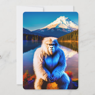 Amigo Yeti Diseño Tarjeta de agradecimiento
