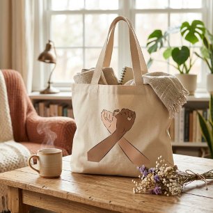 Amigos amables para siempre ilustracion bolsa de c